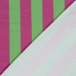 Preview: French Terry - Blockstreifen - grün/fuchsia - by Fräulein von Julie