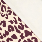 Preview: RESTSTÜCK 0,70m !!! - Bio Sweat - brushed - Jona Leo - plum