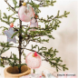 Preview: RESTSTÜCK 1,90m !!! - Musselin - Streifen - puder metallic - Nostalgic Christmas - Rico Design
