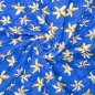 Preview: Doubleface Musselin/Baumwollstepper - Candid - blau/gelb