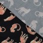 Preview: Baumwoll Popeline - Kael Jaguar - schwarz
