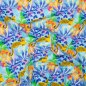Preview: Baumwoll Popeline - Jungel - hellblau/gelb/blau - by Karina + Kind