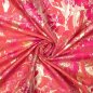 Preview: Jacquard gewebt - Prisca - mit metallic Effekt - rot/fuchsia/gold