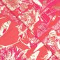 Preview: Jacquard gewebt - Prisca - mit metallic Effekt - rot/fuchsia/gold