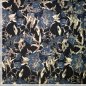 Preview: Jacquard gewebt - Prisca - mit metallic Effekt - dunkelblau/hellblau/gold