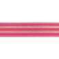 Preview: Gummiband - Streifen - Lurex gold - pink - 4cm