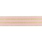 Preview: Gummiband - Streifen - Lurex gold - rosa - 4cm