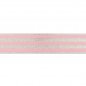 Preview: Gummiband - Streifen - Lurex silber - rosa - 4cm