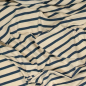 Preview: Jersey - Santi Streifen - navy/sand