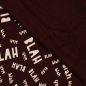 Preview: Sweat - brushed - BLAH BLAH - bordeaux