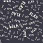 Preview: Sweat - brushed - BLAH BLAH - schwarz