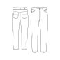Preview: Papierschnittmuster - Marilyn Hose - Damen - Lise Tailor