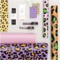 Preview: Geschenkpapier - Leo - lila - Acid Leo - Rico Design