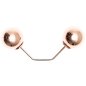 Preview: Zwei Perlen Pin - rosegold - 65mm
