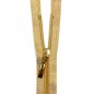 Preview: Reißverschluss - teilbar - 80 cm - Lurex - gold