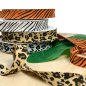Preview: Schrägband - Baumwolle - Tiger - 18 mm - black/rost