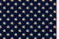 Preview: RESTSTÜCK 1,10m !!! - Viskose Twill - hot choc - navy - Cozy Cabin - Hamburger Liebe