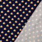 Preview: RESTSTÜCK 1,10m !!! - Viskose Twill - hot choc - navy - Cozy Cabin - Hamburger Liebe