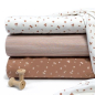 Preview: RESTSTÜCK 1,50m !!! - Jersey - Flowers - Amalia - beige