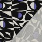 Preview: Viskose Leinen - Amelia - black/purple