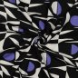 Preview: Viskose Leinen - Amelia - black/purple