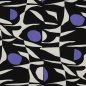 Preview: Viskose Leinen - Amelia - black/purple