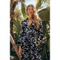 Preview: Viskose Leinen - Amelia - black/purple