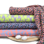 Preview: RESTSTÜCK 0,80m !!! - Badestoff Jersey - Colorful Leo - dusty lilac