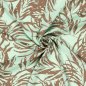 Preview: Bambus Popeline - Azra - mint/braun
