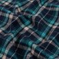 Preview: Baumwoll Flanell - Karo - petrol