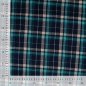 Preview: Baumwoll Flanell - Karo - petrol