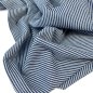 Preview: RESTSTÜCK 0,60m !!! - Baumwolle - Jeans - Streifen - mittelblau