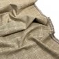 Preview: Baumwoll Leinen - Check Glitzer - beige silver