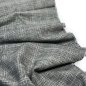 Preview: Baumwoll Leinen - Check Glitzer - black silver