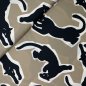 Preview: Baumwoll Popeline - Jaguar - beige/black