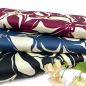 Preview: RESTSTÜCK 0,70m !!! - Baumwoll Satin - Noori Flowers - bordeaux