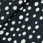 Preview: RESTSTÜCK 1,0m !!! - Baumwoll Seersucker - Dots - black