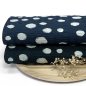 Preview: Baumwoll Seersucker - Dots - black