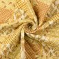 Preview: Baumwoll Stepper - Raute Paisley - gelb