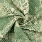 Preview: Baumwoll Stepper - Raute Paisley - lindgrün