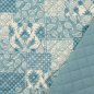Preview: Baumwoll Stepper - Raute Paisley - türkisblau