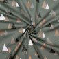 Preview: Baumwolle Popeline - Christmas Forest - khaki