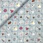 Preview: Baumwolle Popeline - Christmas Joy - hellgrau