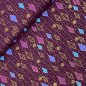 Preview: Baumwolle Popeline - Christmas Rhombus - bordeaux