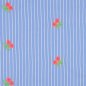 Preview: Bauwolle - Embroidery Maris Streifen - hellblau