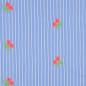 Preview: RESTSTÜCK 0,40m !!! - Bauwolle - Embroidery Maris Streifen - hellblau