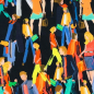 Preview: RESTSTÜCK 1,40m !!! - Baumwolle Popeline - People - multicolor
