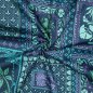 Preview: Baumwollsatin - matt - Rosika - petrol