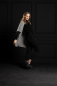 Preview: RESTSTÜCK 0,80m !!! - Baumwoll Strick - Marian - black/offwhite