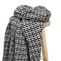Preview: RESTSTÜCK 0,80m !!! - Baumwoll Strick - Marian - black/offwhite